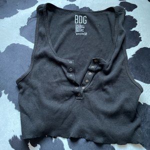 black ribbed BDG tank